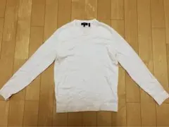 Theory カシミヤニット　Vネックセーター　白　サイズS