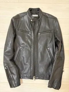 黒レザージャケット シングルライダース