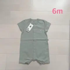 プチバトー　ショートロンパース　6m