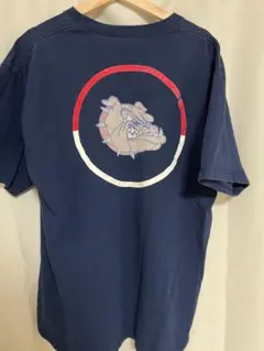 NIKE ゴンザガ ブルドッグス Tシャツ L カレッジ ネイビー ビッグロゴ