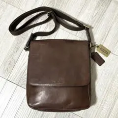 COACH コーチ ブリーカー 11429 本革レザー ショルダーバッグ 茶 