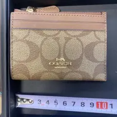 COACH ブラウン モノグラム カードケース