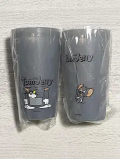 トムとジェリー 一番くじ　ハッピーくじ　C賞　プラスチックタンブラー　 2個