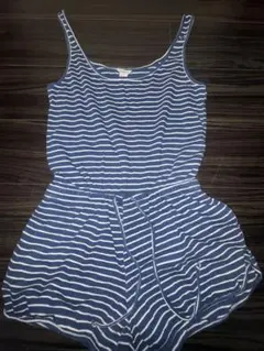 FOREVER 21 ストライプオールインワン S