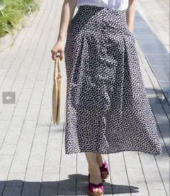 IENA レトロフラワースカート38