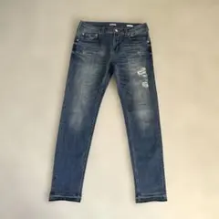 【BAYFLOW】ダメージ加工ストレッチデニムパンツ　サイズ4のサムネイル