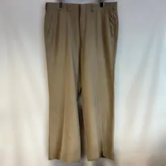 80s usa古着 タロンジップ 薄手 ベージュ スラックス