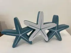 気分はビーチ　海の生き物　インテリア小物　ヒトデの置物　ブルー＆ホワイトのサムネイル