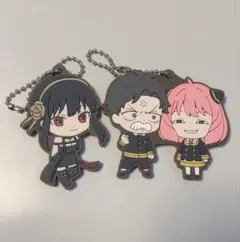 スパイファミリー ラバーストラップ ヨル、ダミアン&アーニャ