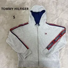 TOMMY HILFIGER グレー フルジップフーディ　サイズS