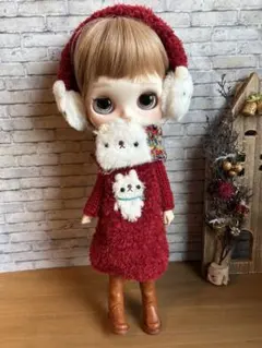 251206ネオブライス ★赤イヤーマフセット★くま太郎