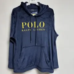 【新品タグ付】ポロ ラルフローレン ベロア フーディ ネイビー Mサイズ