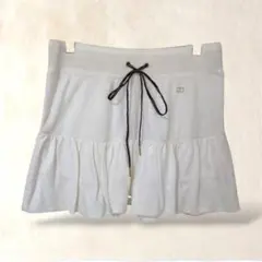 tommy girl トミーガール　ミニスカート　フレア　M　白　後ろポケットのサムネイル
