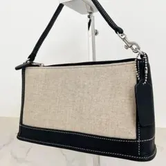 希少 美品 COACH オールドコーチ アクセサリーポーチ レザー ハンドバッグ