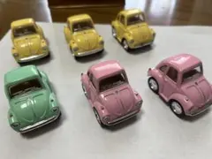 カラフルクラシックカー風ミニカー6台セット リトルビートル