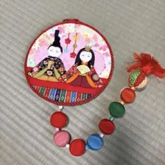 雛祭り　雛飾り　お雛様　ハンドメイド　壁掛け飾り　木目込　三月　女の子　桃の節句