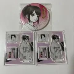 銀魂 志村妙 缶バッジ アクリルスタンド 銀魂展