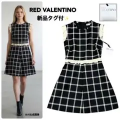 新品✨【定価10万超】　RED VALENTINO ミニドレス チェック フリルのサムネイル
