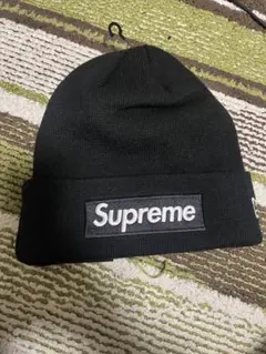 Supreme ニューエラ　ニット帽 黒 新しいタグ付き