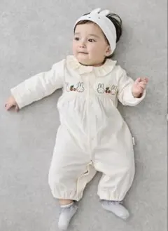 ミッフィー　カバーオール・ロンパース　2wayオール　 50-70 プティマイン