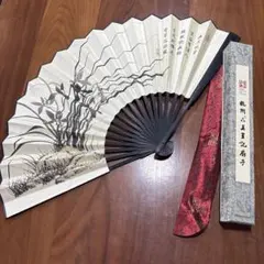 【新品未使用】 中国伝統工芸 王星記 扇子 専用箱•袋付き~杭州の上質な工芸品〜