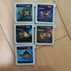 5個セット モンスターハンター 3DS 3G 4G 4 モンハン　ダブルクロス