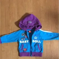 babydoll ジップアップパーカー