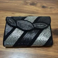 ビーズ　パーティーバッグ クラッチバッグ　ショルダーバッグ