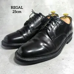 REGAL リーガル アーモンドトゥ 革靴 25cm ダークブラウン