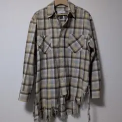 FACETASM チェック柄 フリンジシャツ サイズ3