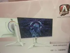 AOC AGON 27 144Hz ゲーミングモニター ピンクホワイト(他出品中のサムネイル