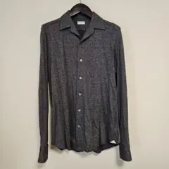 【新品未使用】バグッタ　秋冬コットンシャツ　ヘリンボーン柄　定価約45,000円
