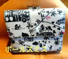 ポールスミス 二つ折り財布 グラフィックプリント