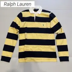美品⭐︎ラルフローレン ポロシャツ ラガーシャツ 長袖 ネイビー 黄色