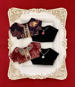 ☘️ぬい服10-12cmおしゃれ着【ペイズリー】4枚セット