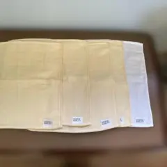 UCHINO タオルハンカチ 5枚セット クリーム色・ホワイト　新品未使用