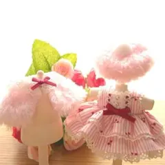 ピンクのふわふわケープとさくらんぼワンピース♡女の子サイズ♡