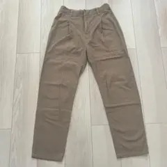 【BEAMS】レディース ワイドパンツ S ベージュ 股下62cm