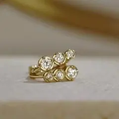 X712 ピアス レディース ゴールド k18 S925 ダイヤ プレゼント