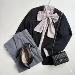 きれいめオフィスカジュアルコーデ3点セット★通勤 ブラウス パンツコーデ 着回し