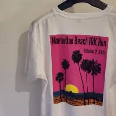 ManhattanBeach10KRunTシャツ 半袖 カラー(ホワイト) 古着