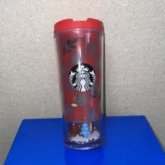スタバ　冬　雪　水筒　タンブラー