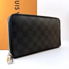 ルイヴィトン ダミエグラフィット ジッピーオーガナイザー 長財布 ブラック