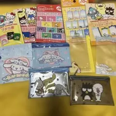 サンリオキャラクターズ ファスナーケース プチ巾着 フラットポーチ 6点セット