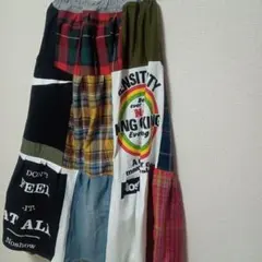 古着リメイク　スカート　丈85