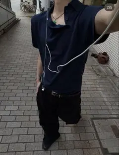 epnk Asymmetry neck polo / アシンメトリーネックポロ - メルカリ