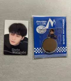 SnowMan 渡辺翔太 チラ見カード ミラーステッカー