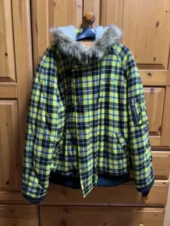 Supreme チェック柄 ダウンジャケット XL