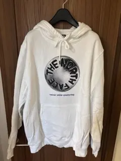 THE NORTH FACE 刺繍風ホワイトパーカー　L