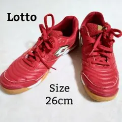 Lotto ロット フットサル インドア シューズ 26cm 赤 レッドのサムネイル
